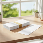 Cubic Cheque Envelope 10.5 x 4.5 Inch White | Pack of 200 (80 GSM)