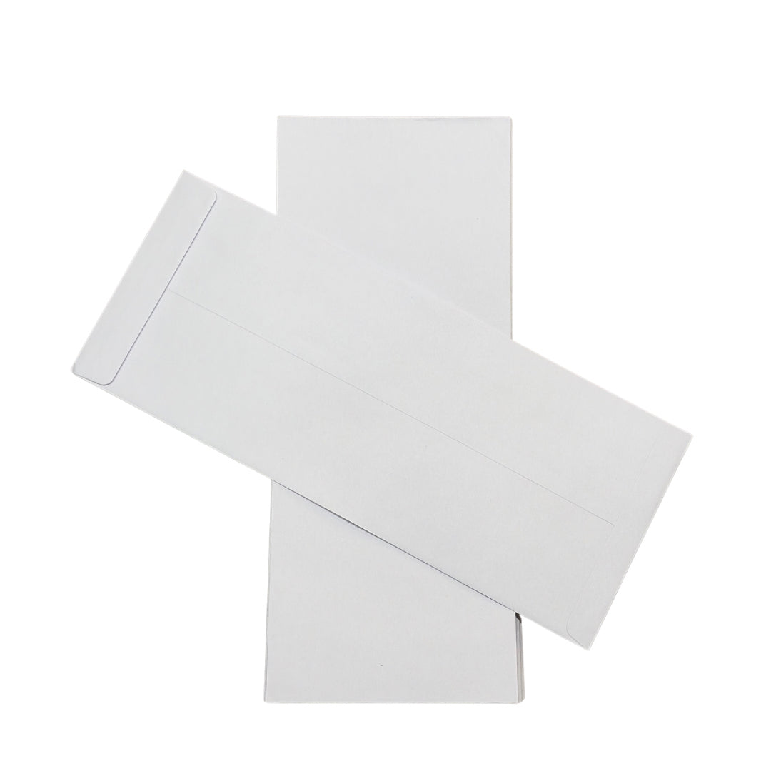 Cubic Cheque Envelope 10.5 x 4.5 Inch White | Pack of 200 (80 GSM)