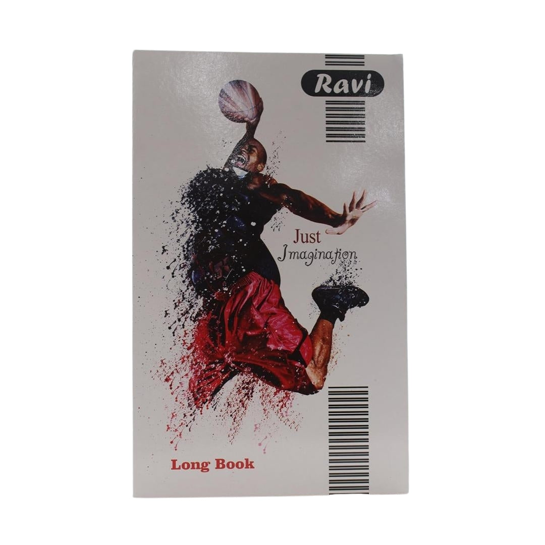 Ravi Long Size Notebook | Unruled | Soft Bound | 80 Pages | Pack of 12