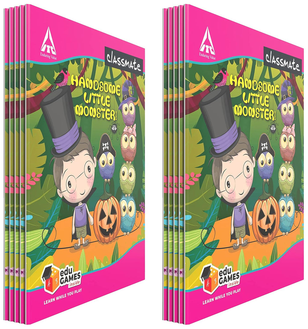 Classmate Single Line Soft Bound Notebook | Ruled Notebook | 190 x 155 mm