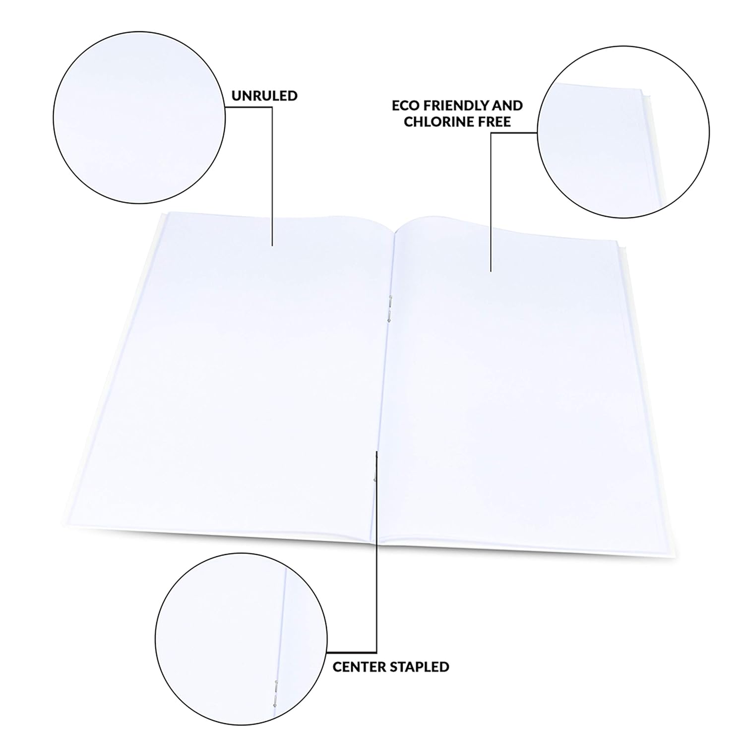 Classmate Unruled Soft Bound Notebook | Plain Pages Notebook | 190 x 155 mm