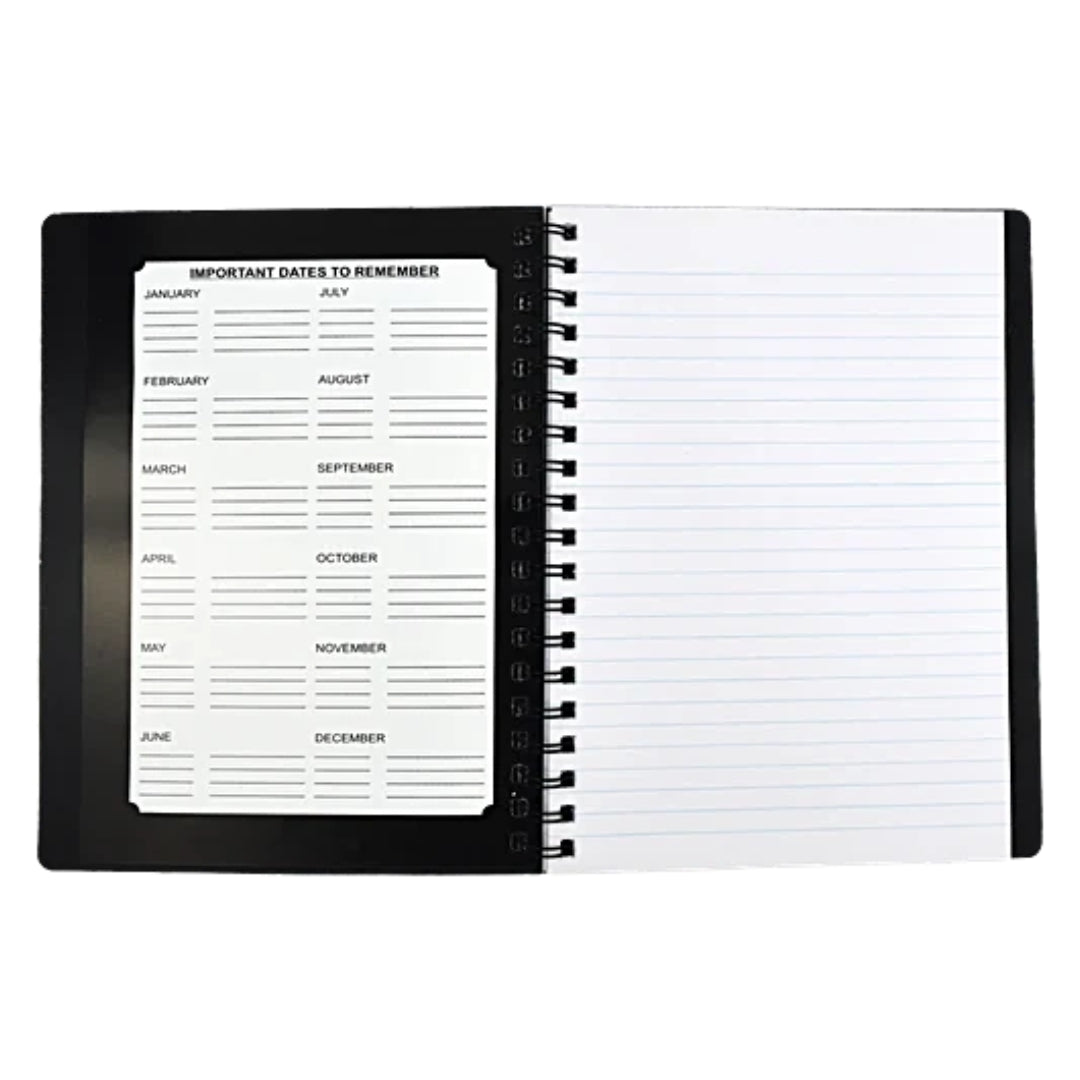Cubic 1 Subject Notebook | 160 Pages B5 Ruled Spiral Notebook