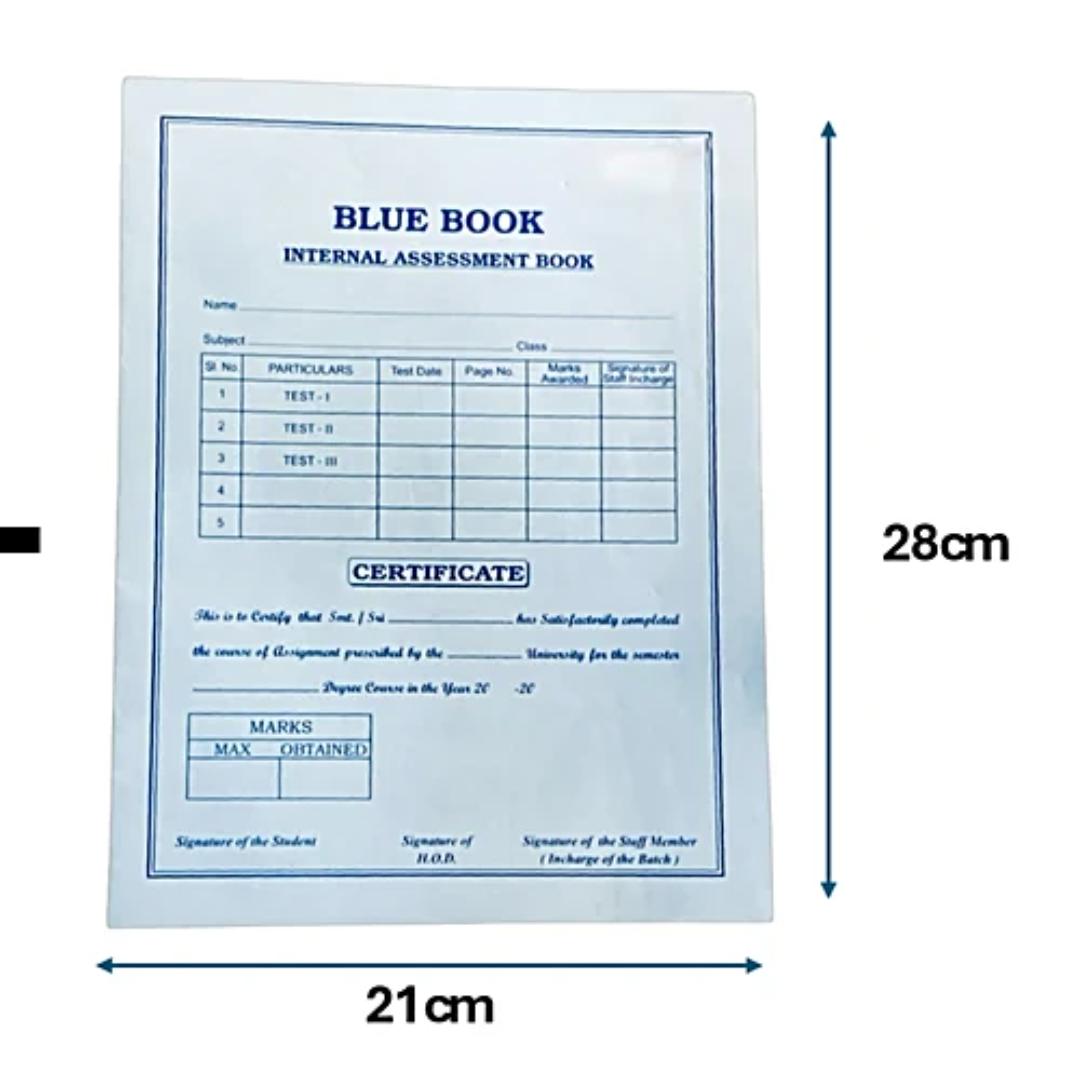 CUBIC Blue Book Internal Assessment Exam Book | 20 & 40 Pages | Pack of 1