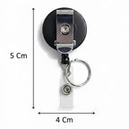 CUBIC Round Yoyo Retractable Badge Reel with Hook | Pack of 1