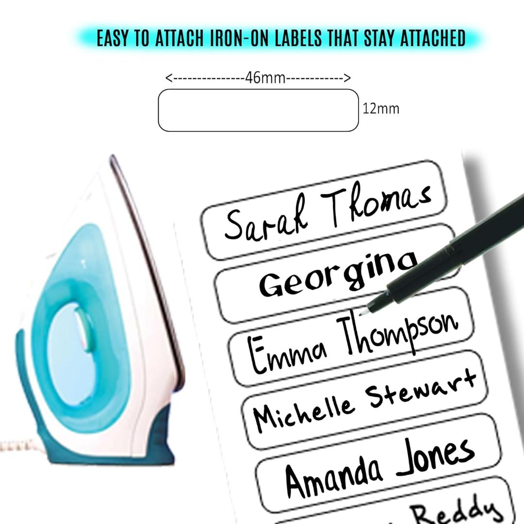 Iron-on Clothing Labels | Durable Name Tags for Clothes
