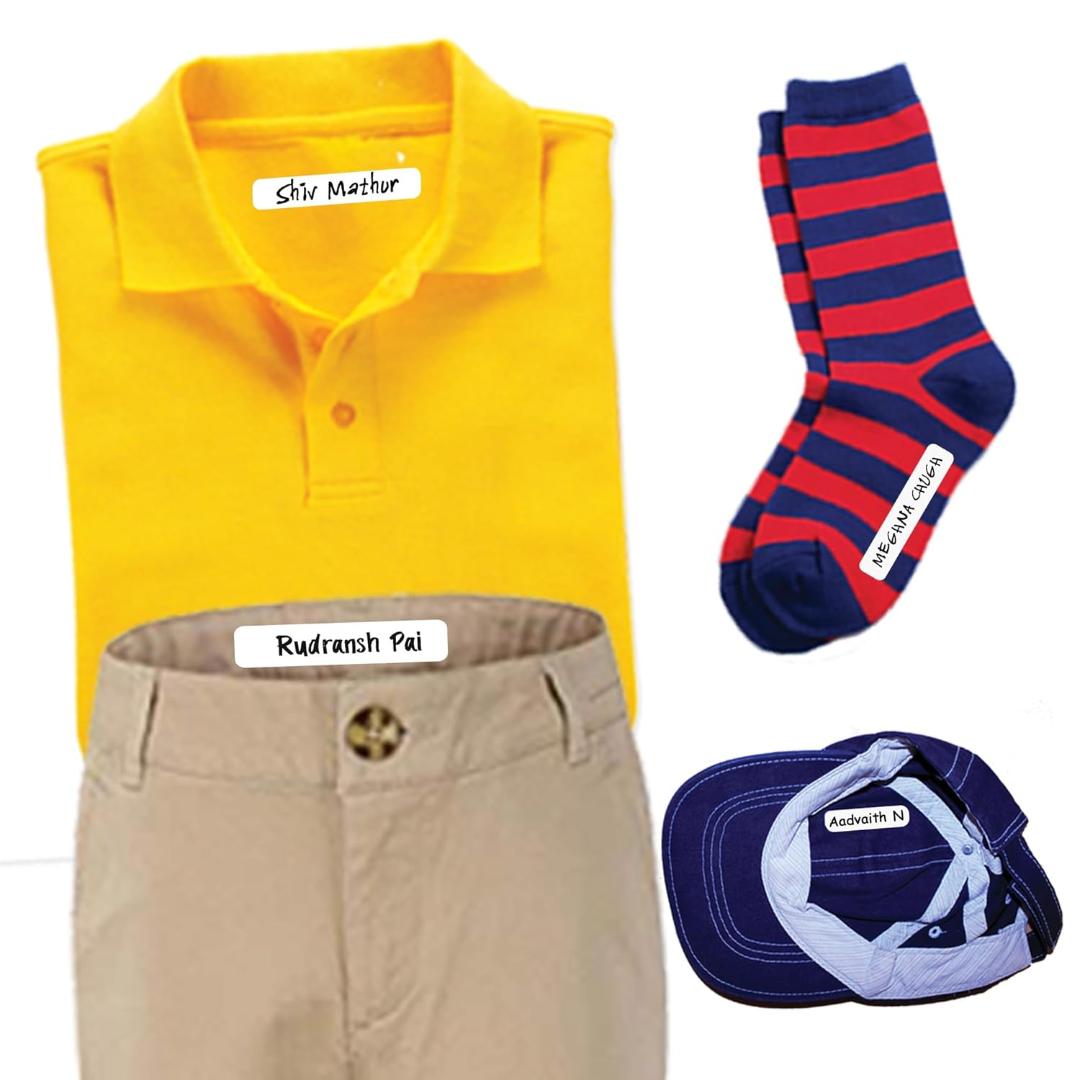 Iron-on Clothing Labels | Durable Name Tags for Clothes