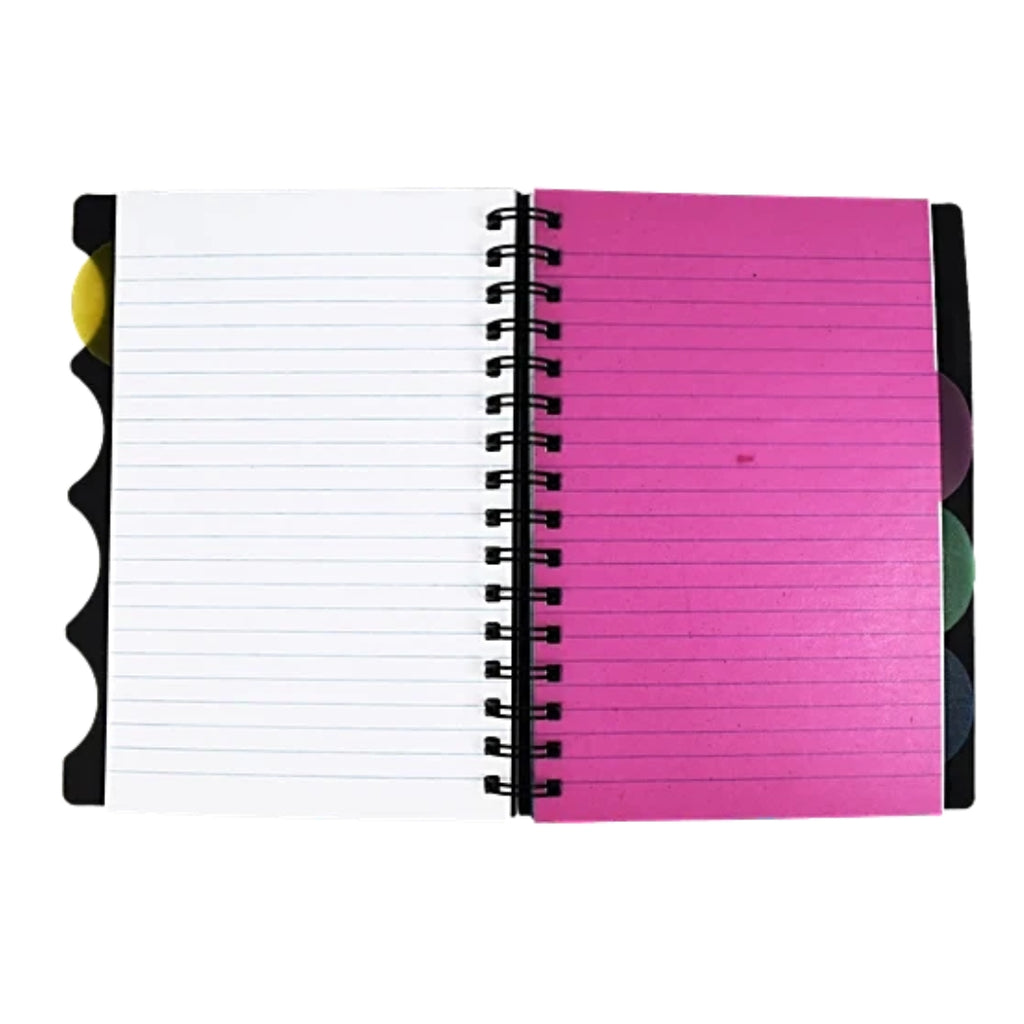 Cubic 5 Subject Notebook | 300 Pages B5 Ruled Spiral with Dividers