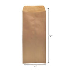 CUBIC Brown Window Envelopes 9x4, Pack of 200 for Office Use