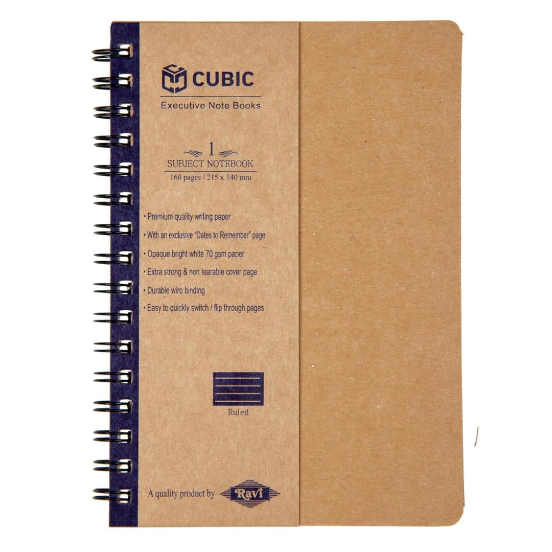 CUBIC A5 Eco Wiro Notebook | 1 Subject | 160 Pages
