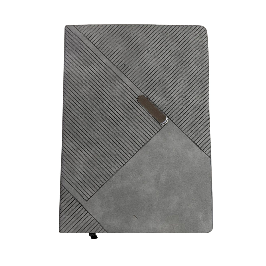 CUBIC A5 Flexi Notebook with Metal Strip | Embossed Cover