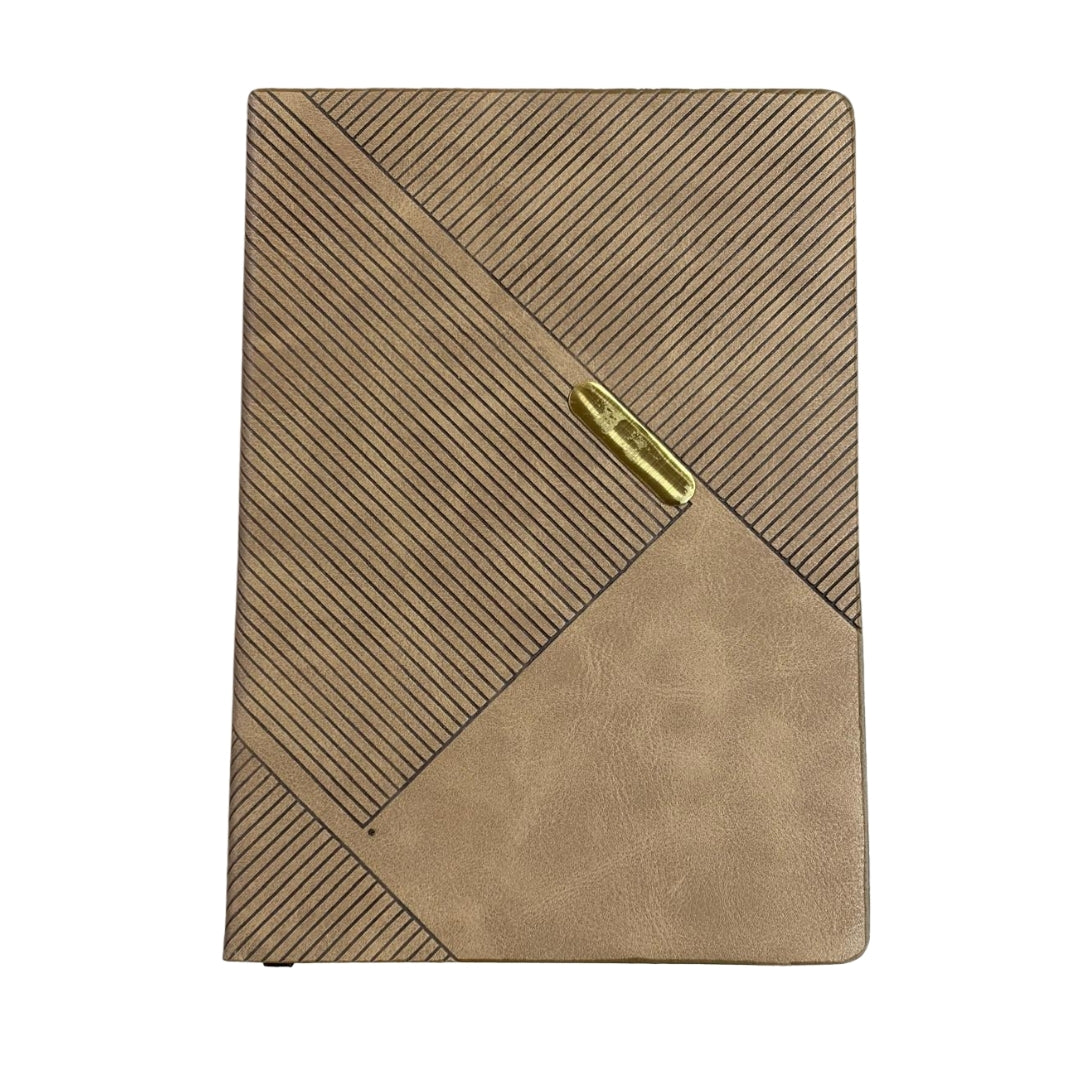 CUBIC A5 Flexi Notebook with Metal Strip | Embossed Cover