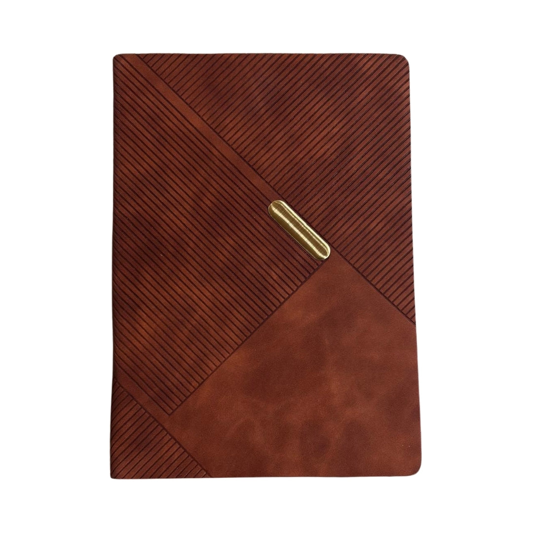 CUBIC A5 Flexi Notebook with Metal Strip | Embossed Cover