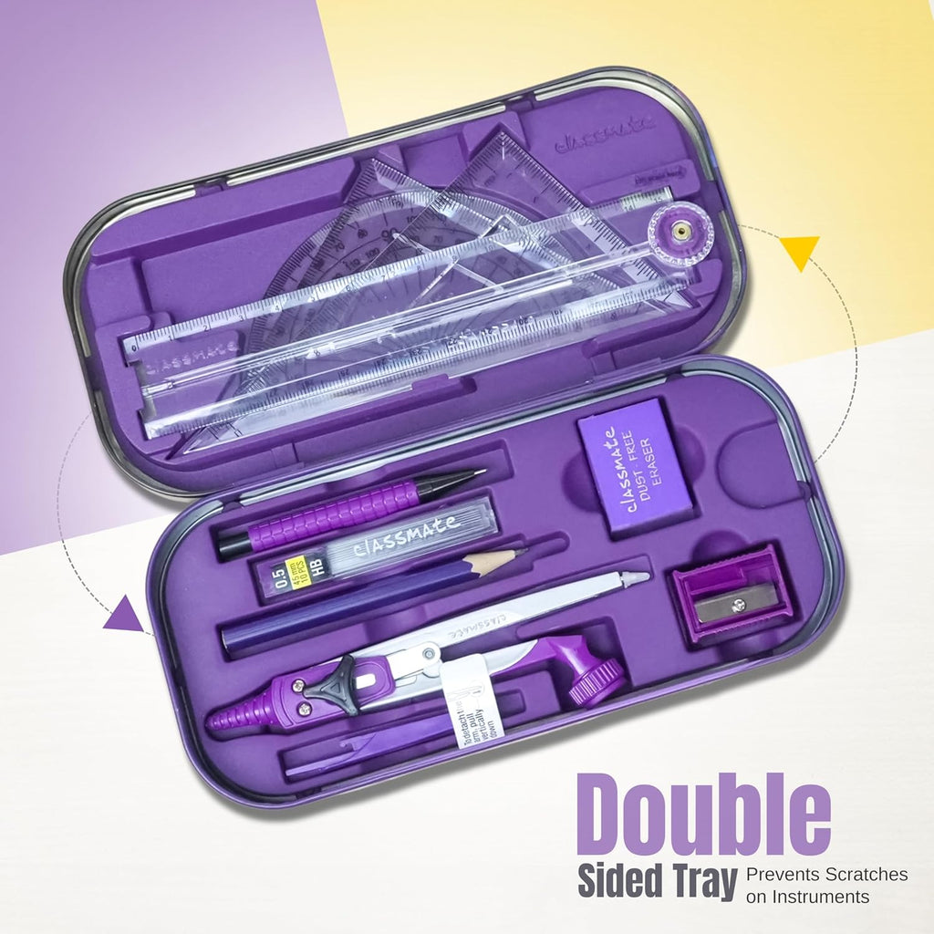 Classmate Asteroid Geometry Box | Advanced Mathematical Instrument Set