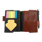 CUBIC B5 Leatherette Spiral Diary Gift Set with Pen & Sticky Notes