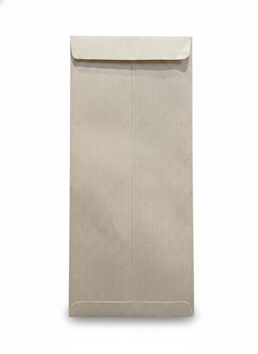 CUBIC Brown Window Envelopes 9x4, Pack of 200 for Office Use
