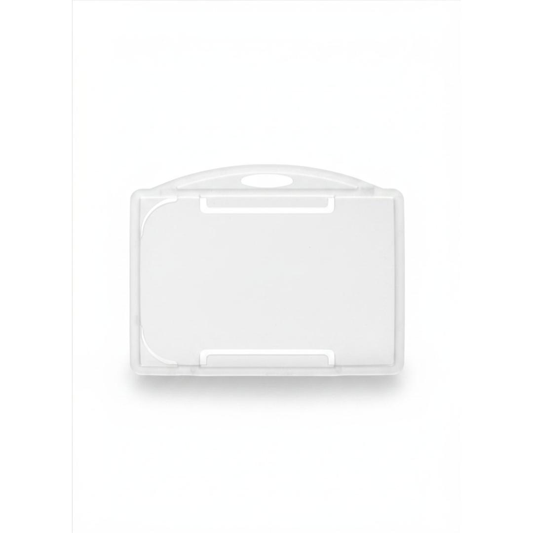 CUBIC Horizontal Transparent ID Card Holder | Pack of 1