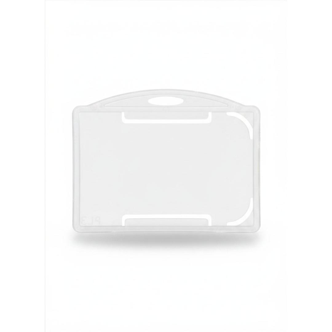 CUBIC Horizontal Transparent ID Card Holder | Pack of 1