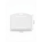 CUBIC Horizontal Transparent ID Card Holder | Pack of 1