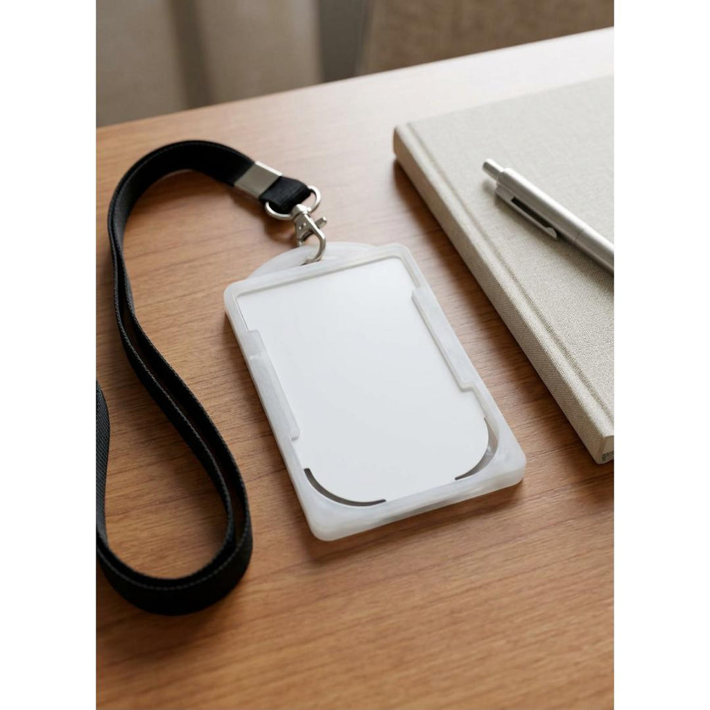 CUBIC Vertical Transparent ID Card Holder | Pack of 1