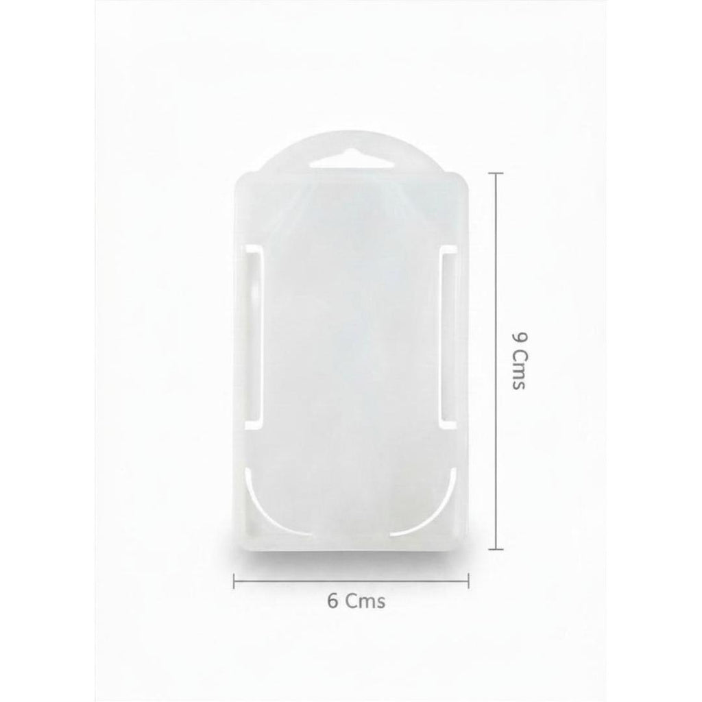 CUBIC Vertical Transparent ID Card Holder | Pack of 1
