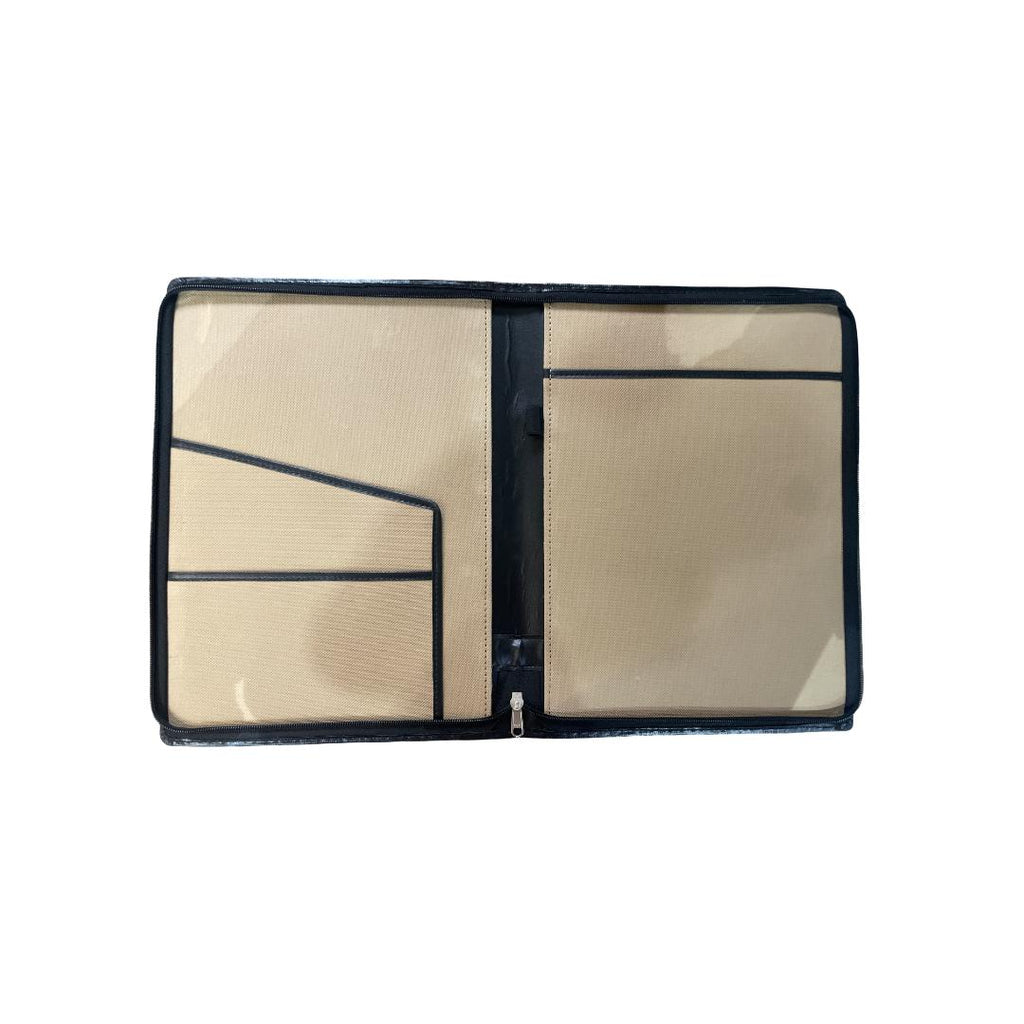 Cubic Conference Folder with Zip | Professional Document Organizer