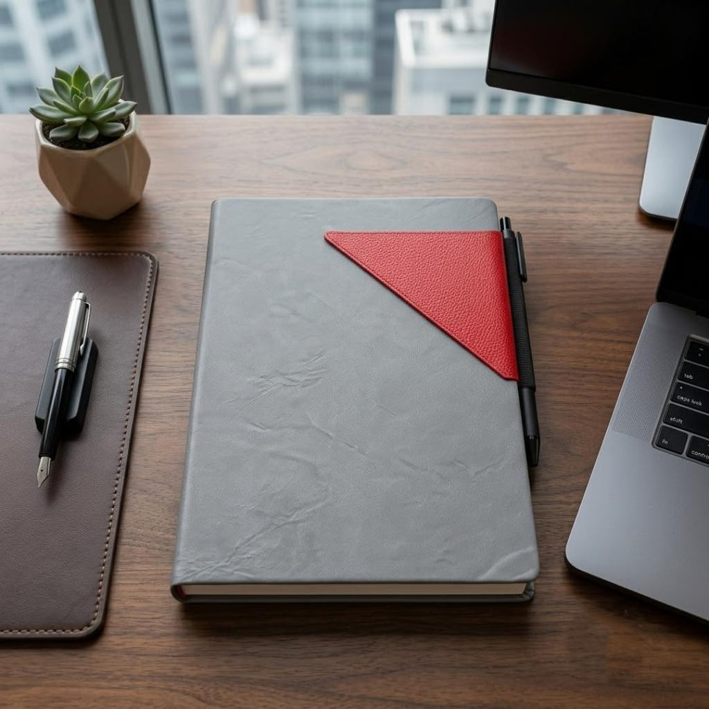 CUBIC Premium PU Leatherette Journal | 160 Pages | Triangular Magnetic Flap