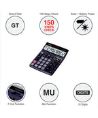 Casio DJ-120D Desktop Calculator | 12 Digit | 150 Steps Check