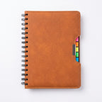 CUBIC Premium PU Leatherette Wiro Journal | 160 Pages | Page Flags