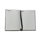 CUBIC Flexi Notebook with Metal Patch | Two-Tone Ribbed Cover