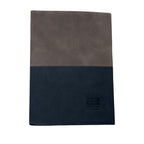 CUBIC Flexi Notebook with Metal Patch | Two-Tone Ribbed Cover