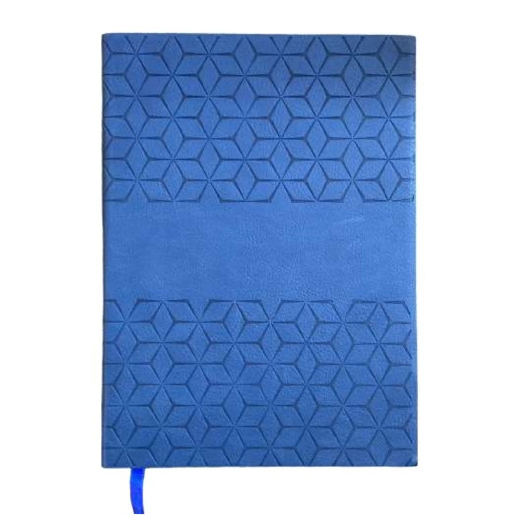 Cubic Hexa Design Notebook | Textured Geometric Cover Journal for Daily Notes