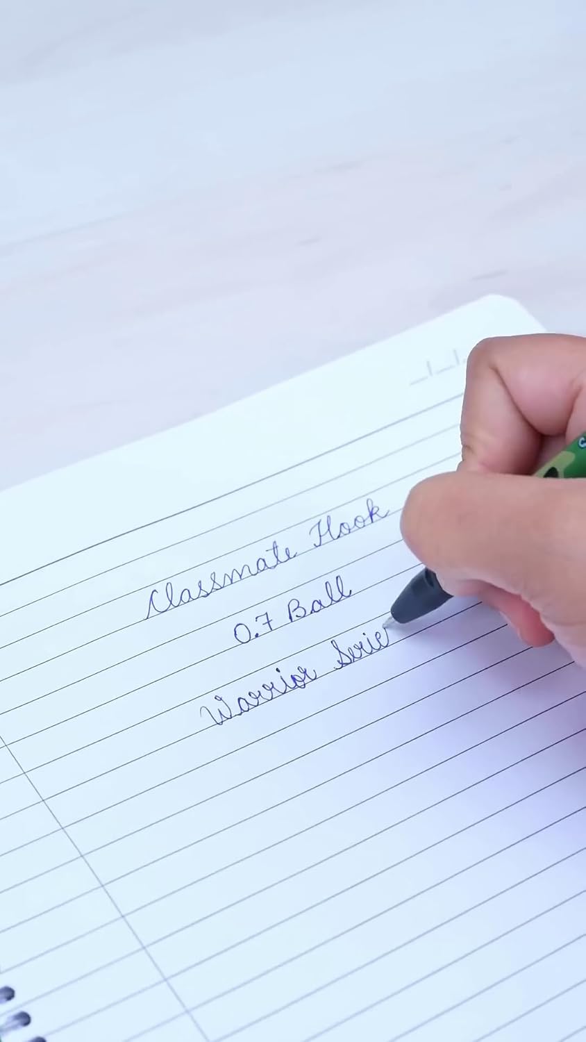Classmate Hook Ball Warrior Series Pens | Blue Pens Pack Of 10's Box