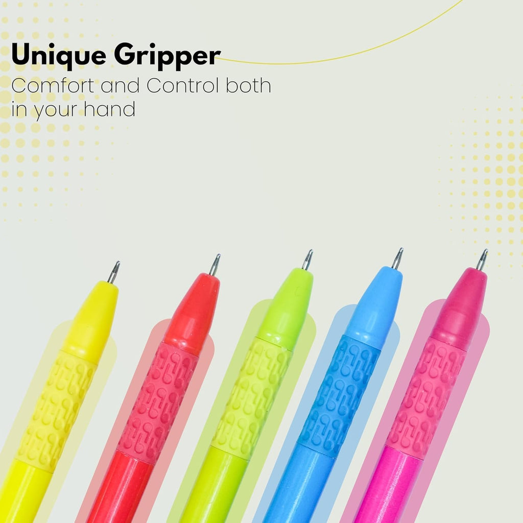 Classmate Hook Ball Play Series Pens | Smooth Writing Pens Blue Pack of 10's Box