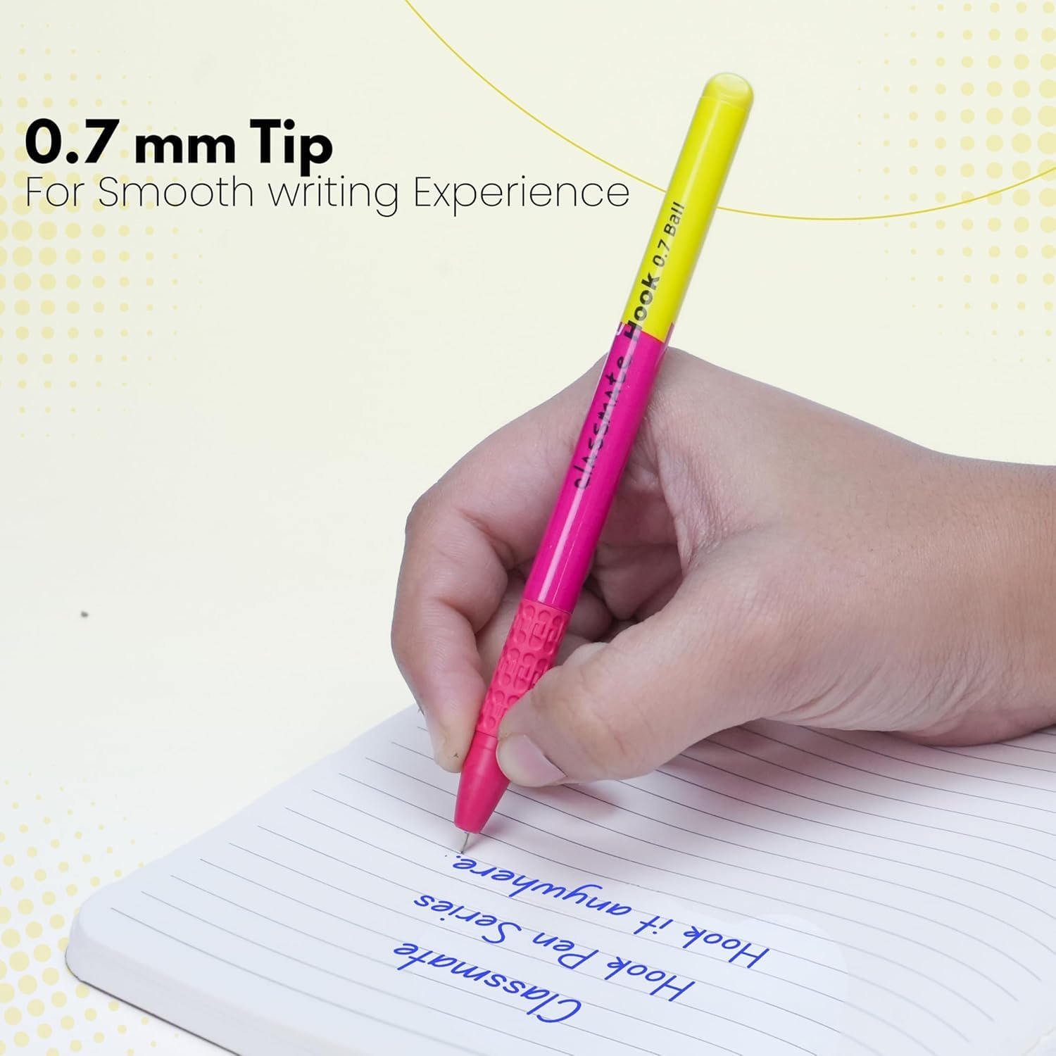 Classmate Hook Ball Play Series Pens | Smooth Writing Pens Blue Pack of 10's Box