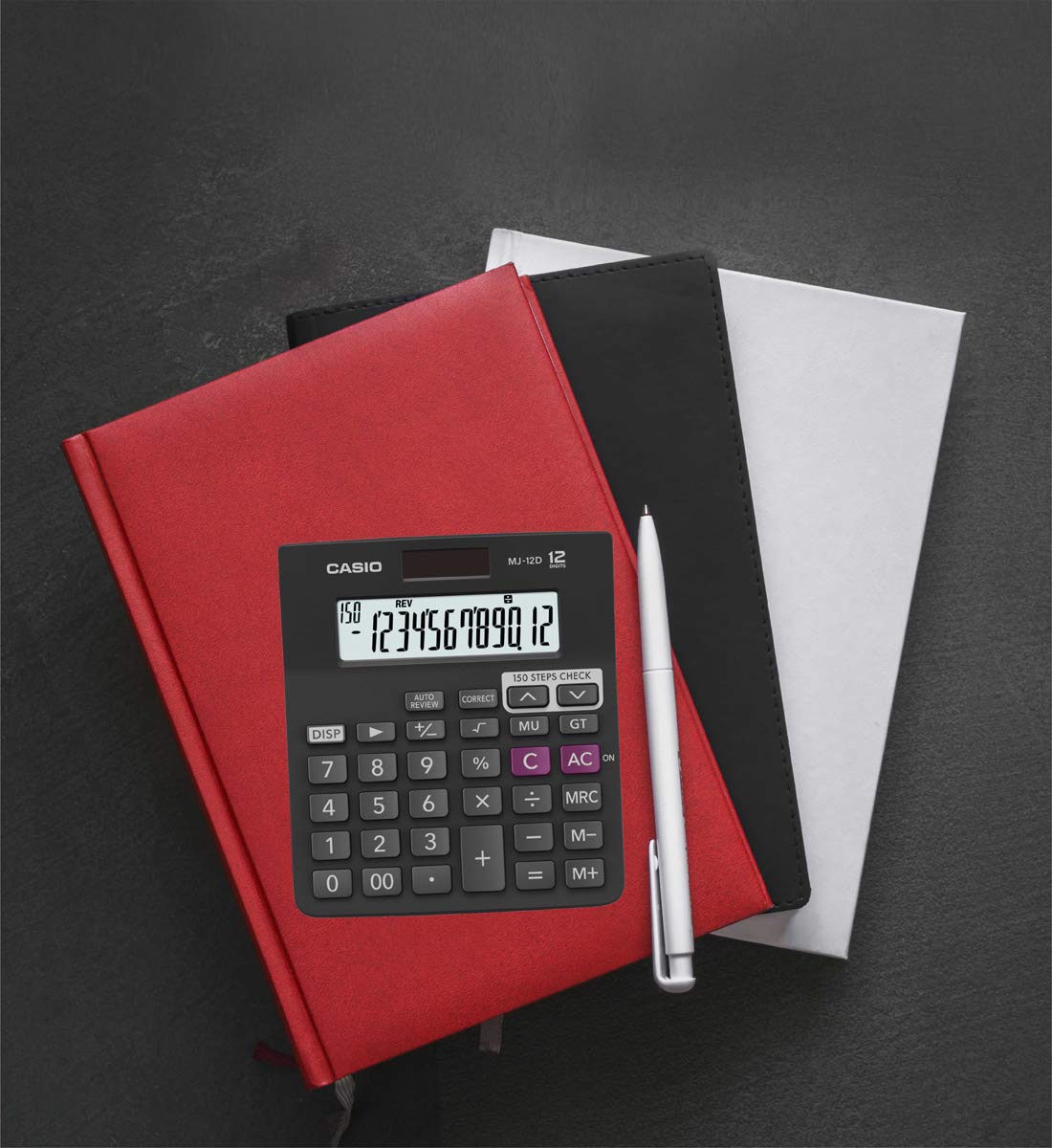 Casio MJ-12D Desktop Calculator | 12 Digit | 150 Steps Check & Correct