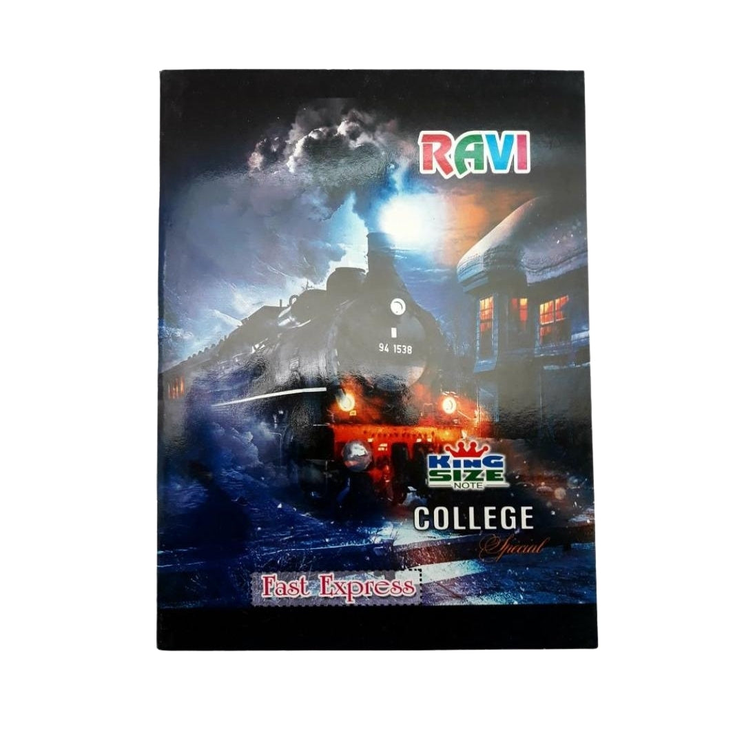 Ravi King Size Notebook | Unruled | Soft Bound | 160 Pages | Pack of 6