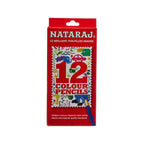 NATARAJ Colour Pencils Large | 12 Assorted Shades | Pack of 1