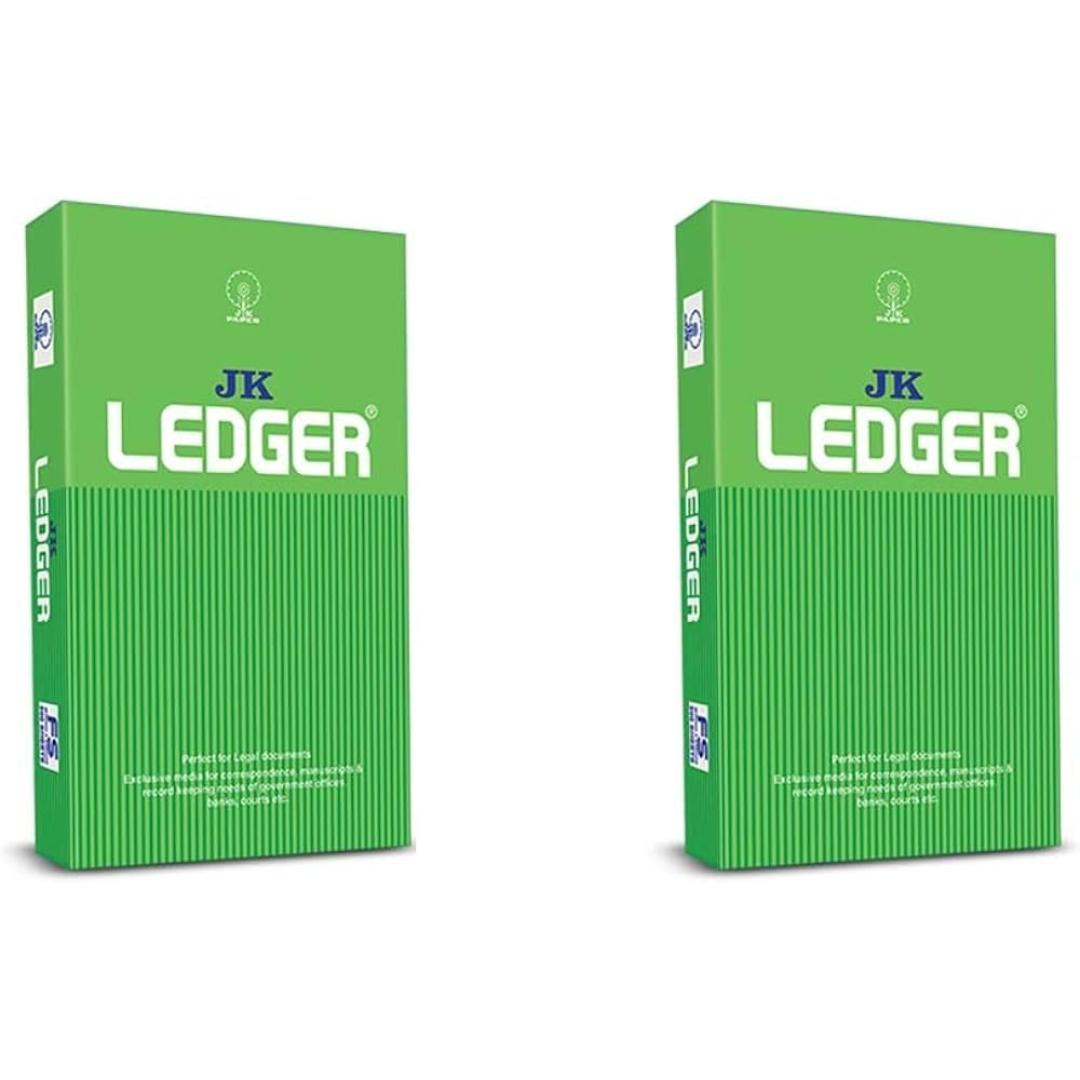 JK Ledger Green Paper FS – 90 GSM, 500 Sheets (1 Ream)