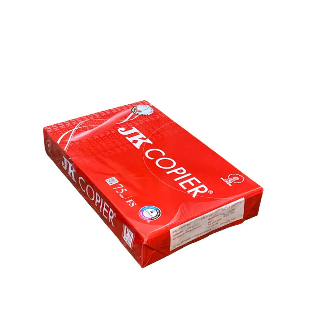 JK Red Copier Paper | FS Size | 75 GSM | 500 Sheets