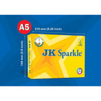 JK Sparkle A5 Copier Paper – 70 GSM, 500 Sheets per Ream (Pack of 10)