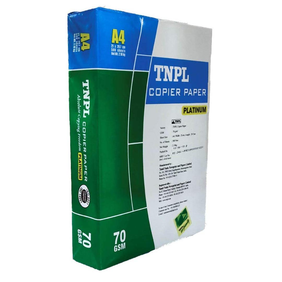 TNPL A4 Copier Paper 70 GSM | 500 Sheets, 1 Ream