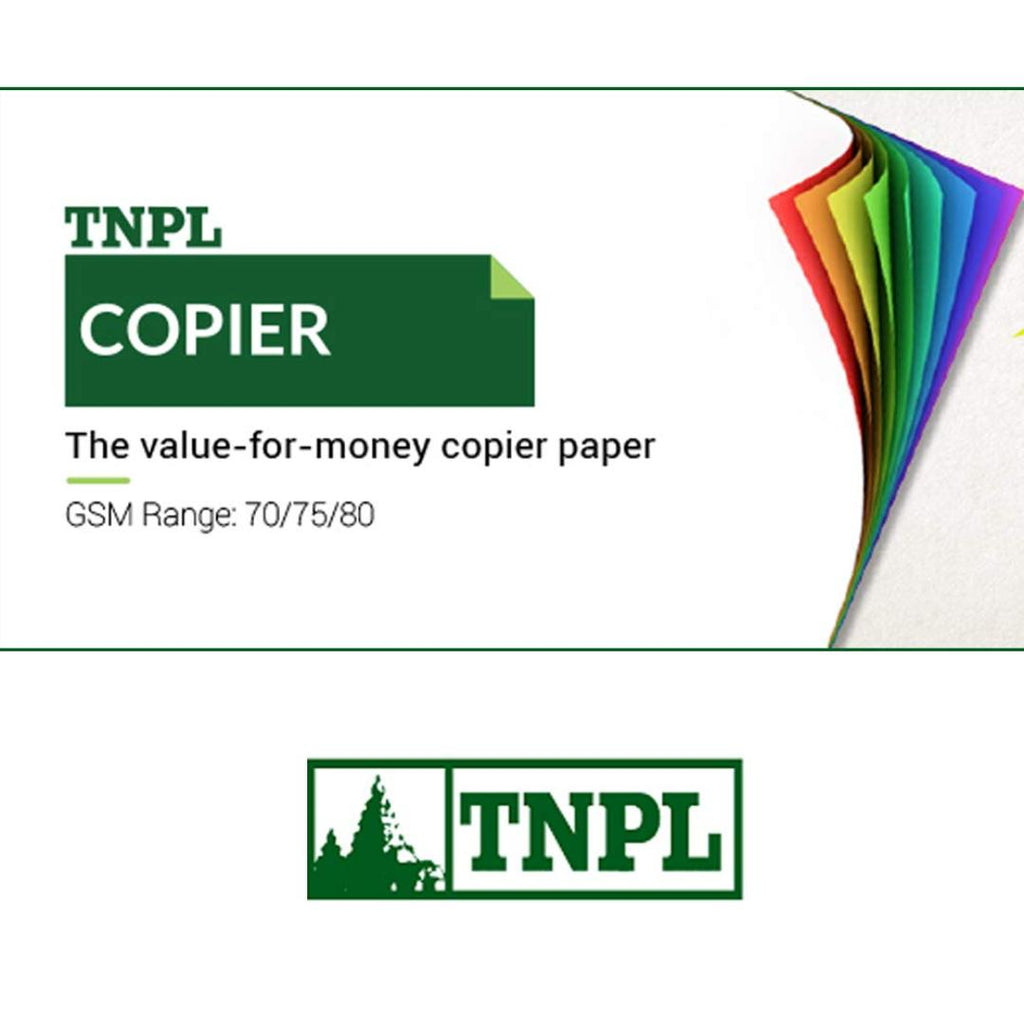 TNPL | A4 Copier Paper 80 GSM | 500 Sheets, 1 Ream