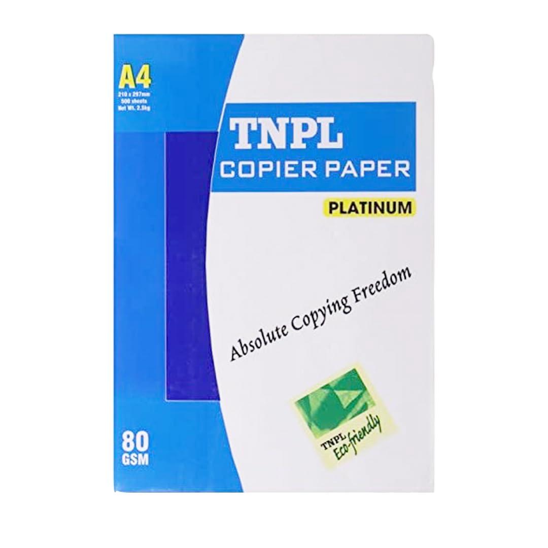 TNPL | Copier Platinum FS 70 GSM | 500 Sheets, 1 Ream