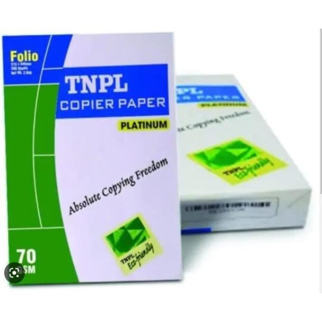 TNPL | Copier Platinum FS 80 GSM | 500 Sheets, 1 Ream
