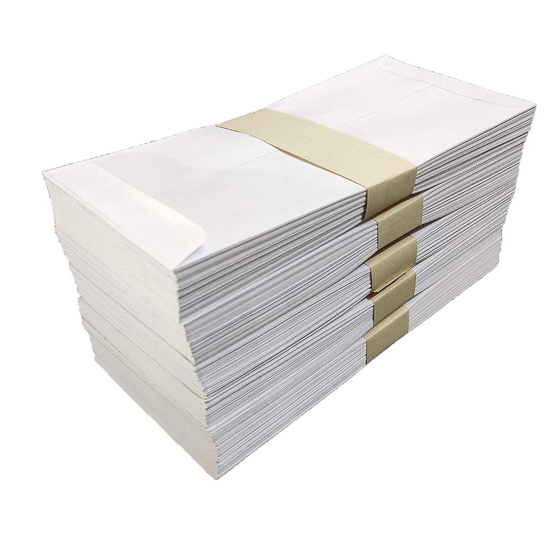 Cubic White Envelopes | 9" × 4" Strong 80 GSM Mailing Covers (Pack of 200)