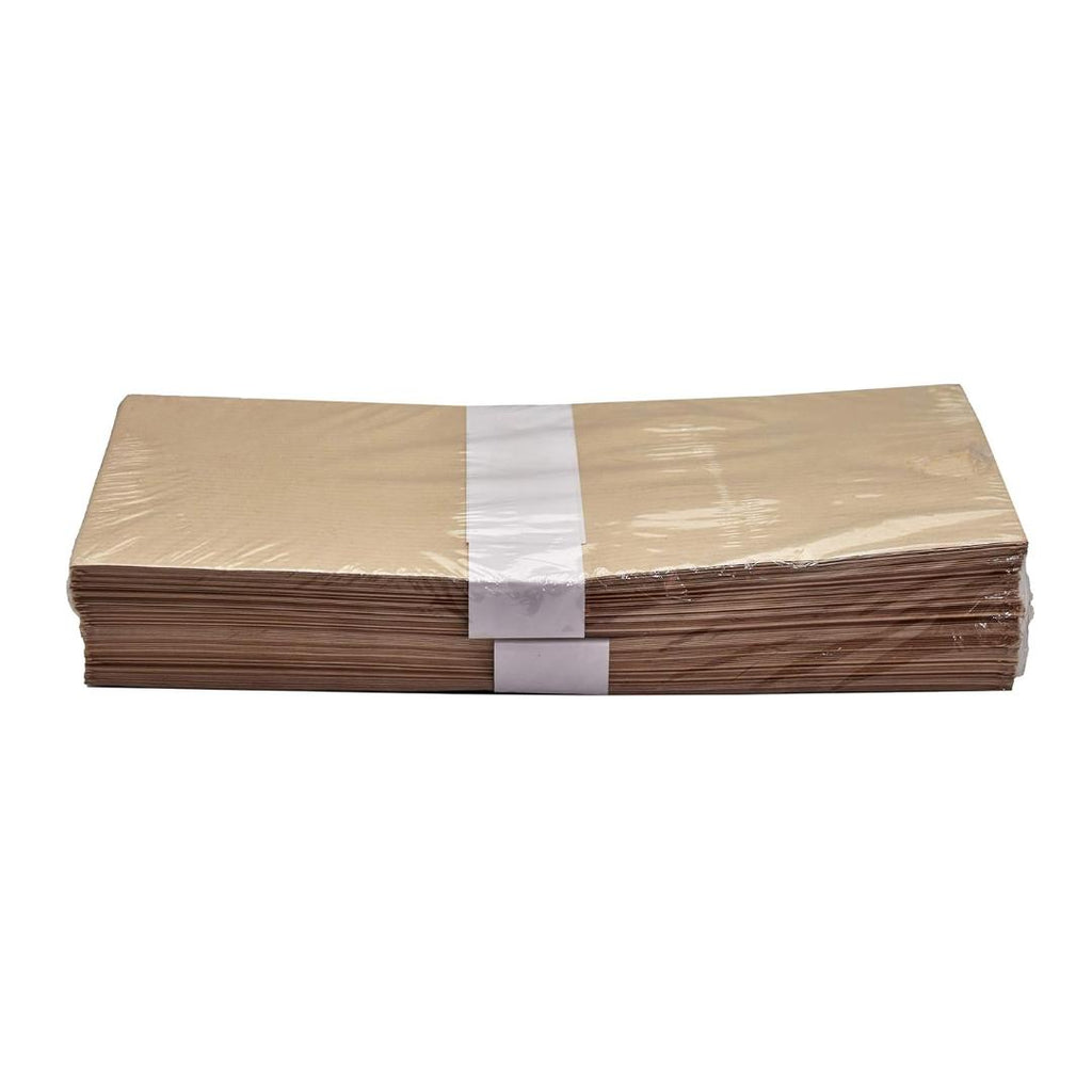 Cubic Brown Cheque Envelopes | 10.5" × 4.5" Kraft Mailing Covers (Pack of 200)