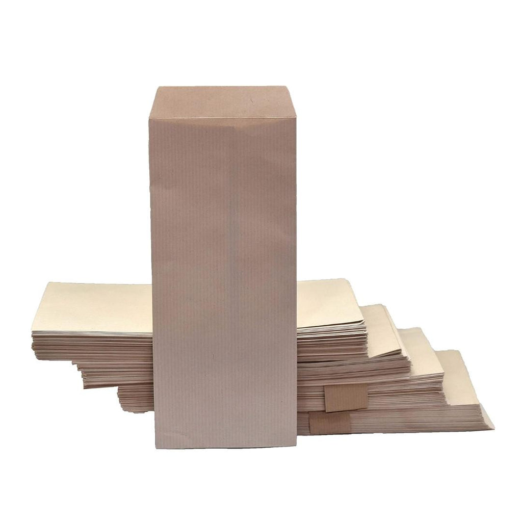 Cubic Brown Cheque Envelopes | 10.5" × 4.5" Kraft Mailing Covers (Pack of 200)