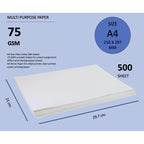 CUBIC A4 Copier Paper 75 GSM – 500 Sheets (1 Ream)