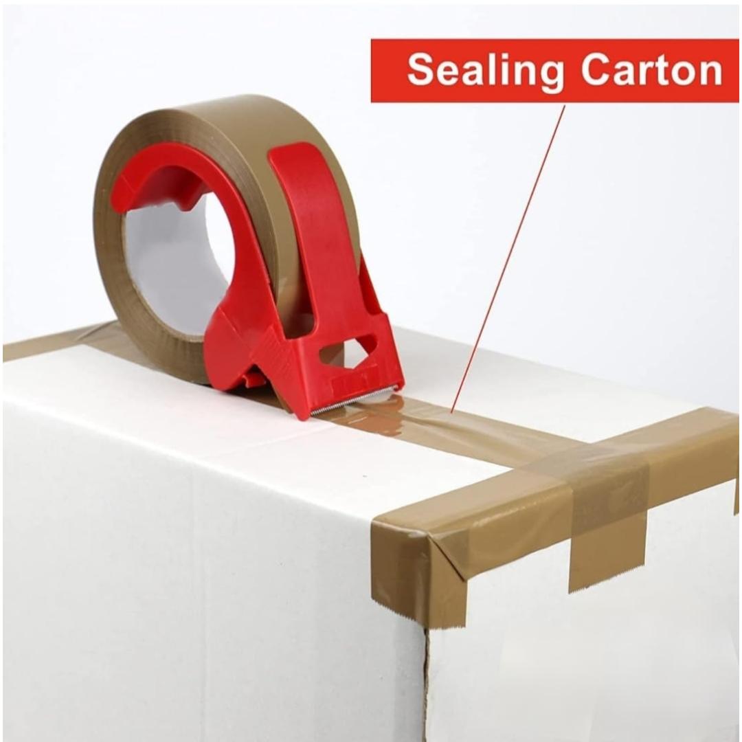 Cubic Brown Packing Tape 2" x 60m | Self-Adhesive Roll | Pack of 4