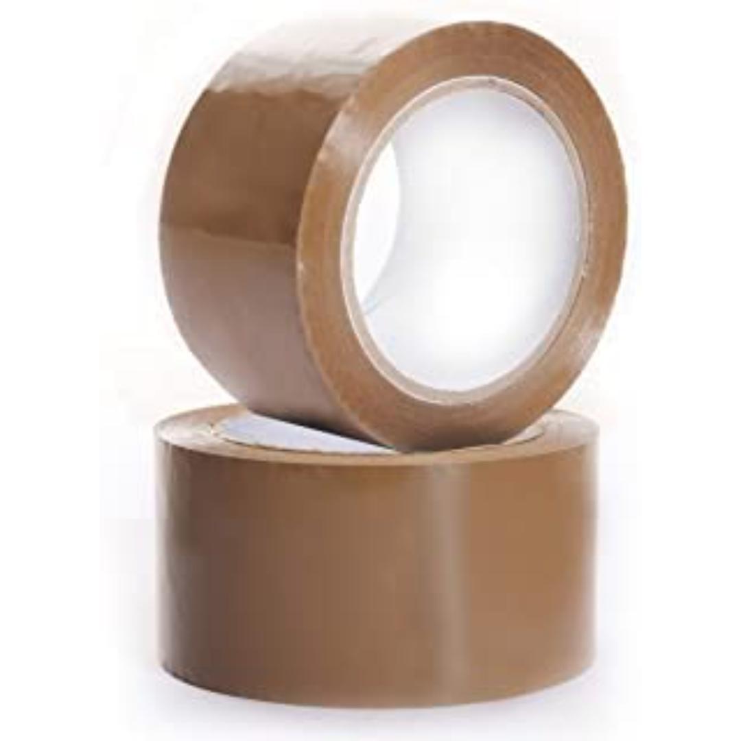 Cubic Brown BOPP Packing Tape 0.5 Inch | Set of 24